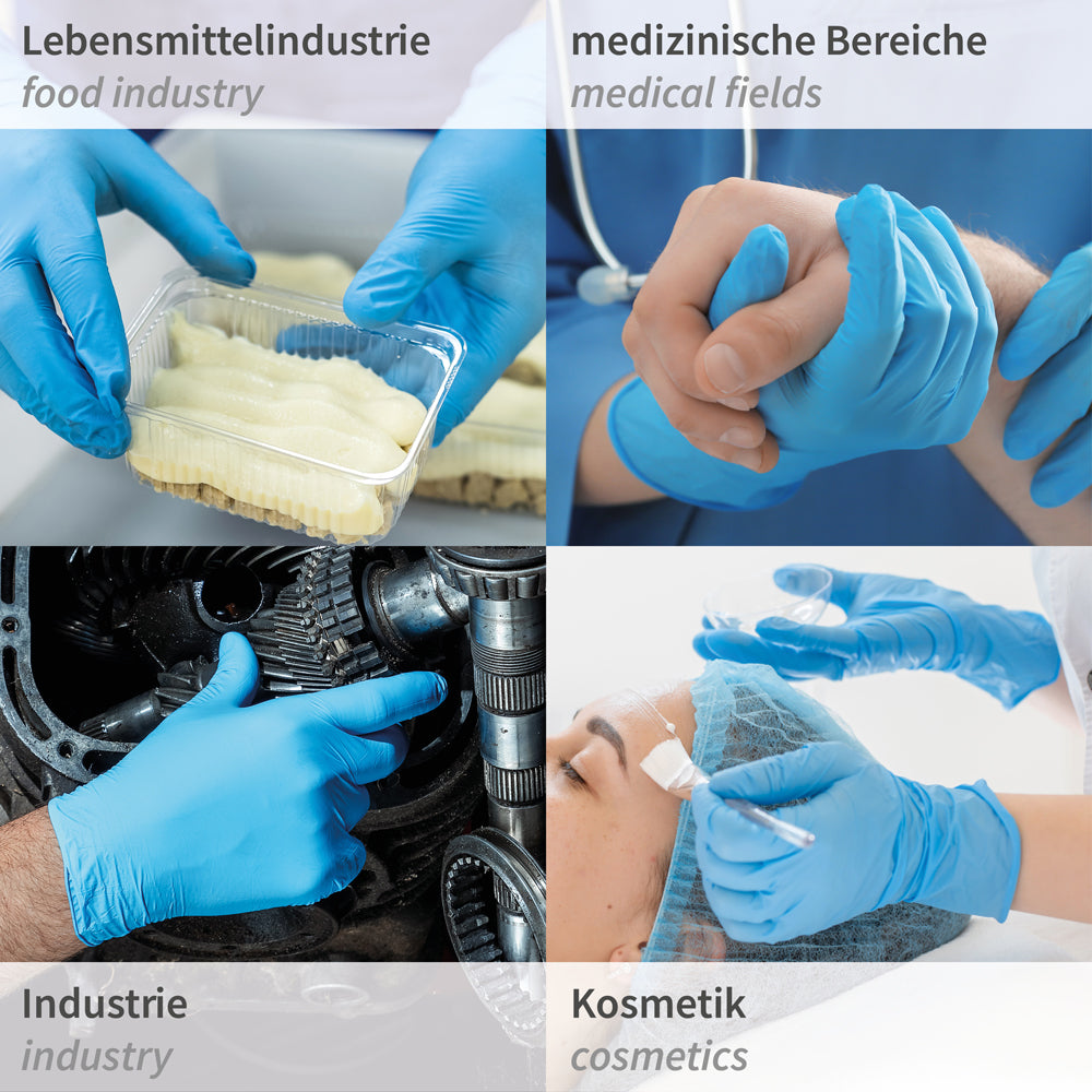 Nitrilhandschuhe Safe Super Stretch | puderfrei - blau