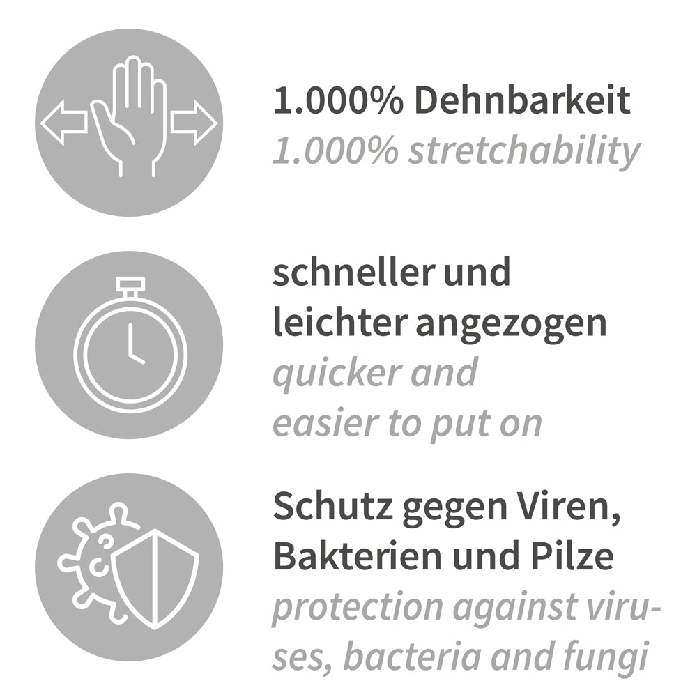 Neoprenhandschuhe Neo Stretch Pro | puderfrei - türkis