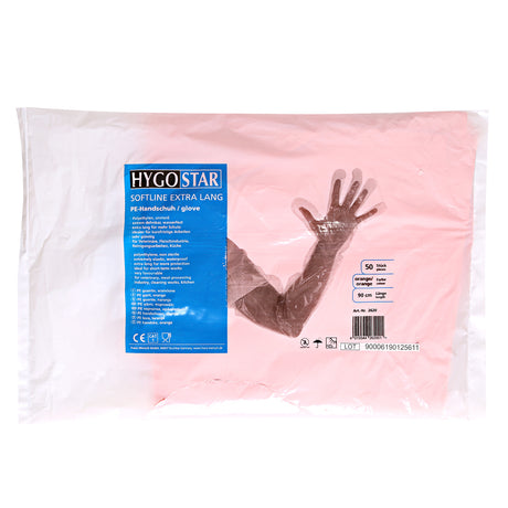 LDPE-Handschuhe Softline Long - orange