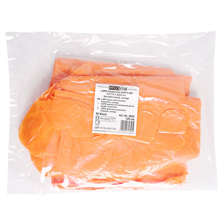 LDPE-Handschuhe Softline Extra Long - orange