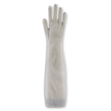 CPE-Handschuhe Grip Long mit Gummizug - transparent