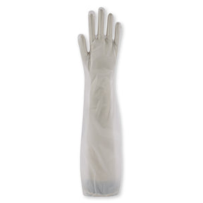 CPE-Handschuhe Grip Long mit Gummizug - transparent