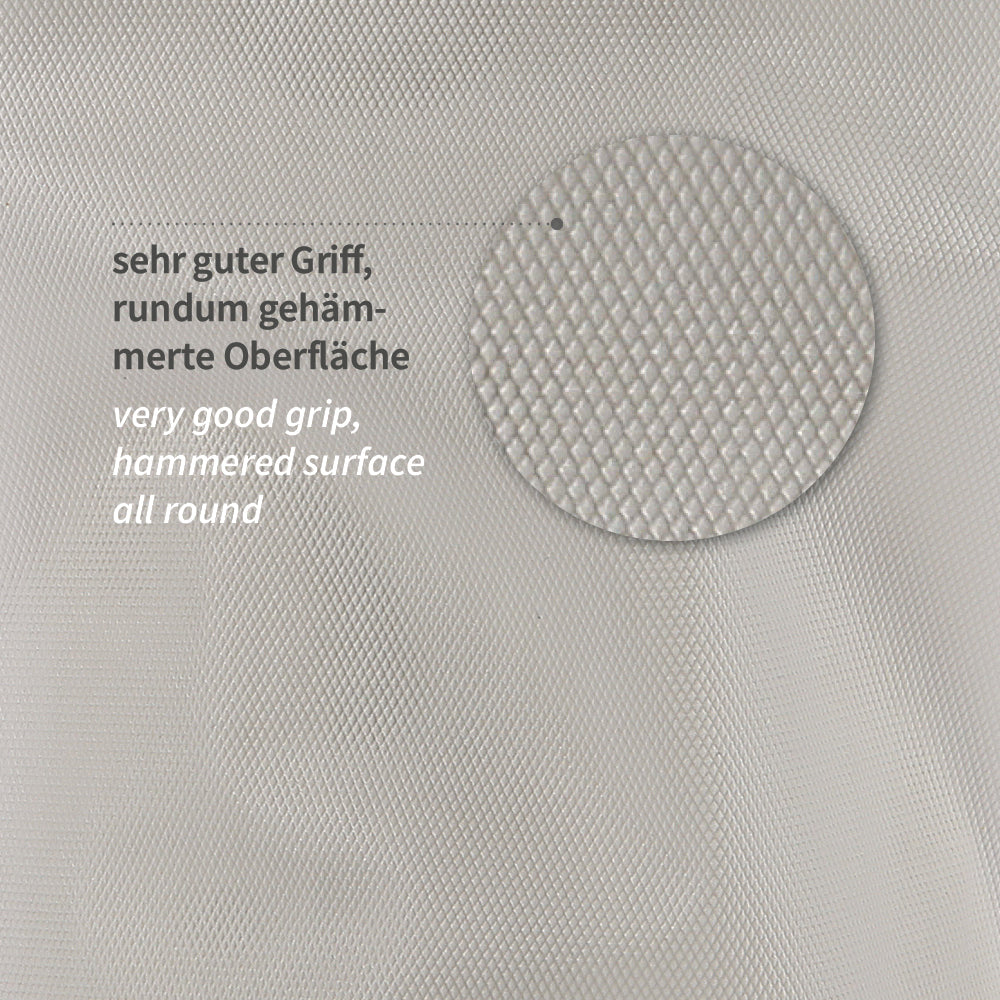 CPE-Handschuhe Grip Long mit Gummizug - transparent