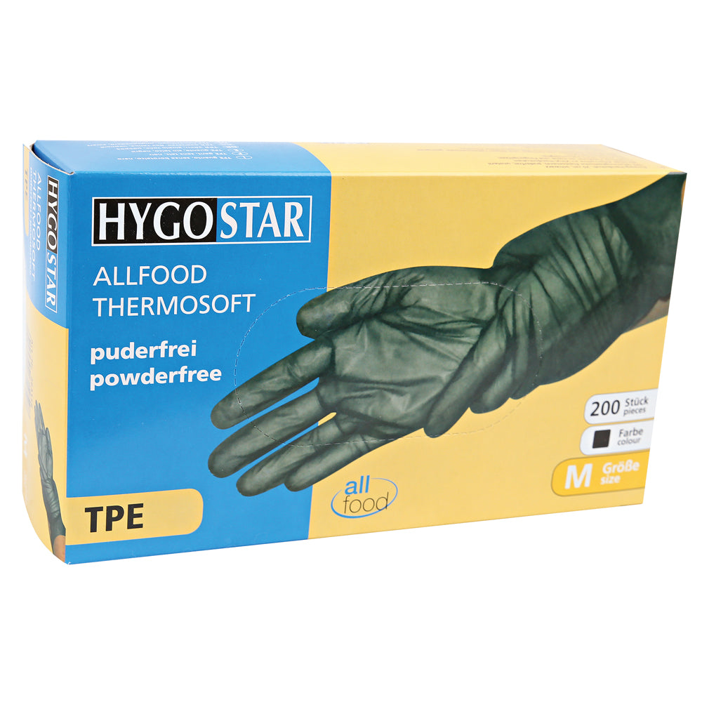 TPE-Handschuhe Allfood Thermosoft - schwarz