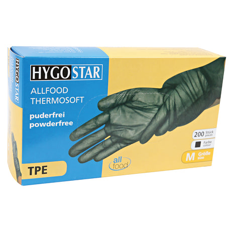 TPE-Handschuhe Allfood Thermosoft - schwarz