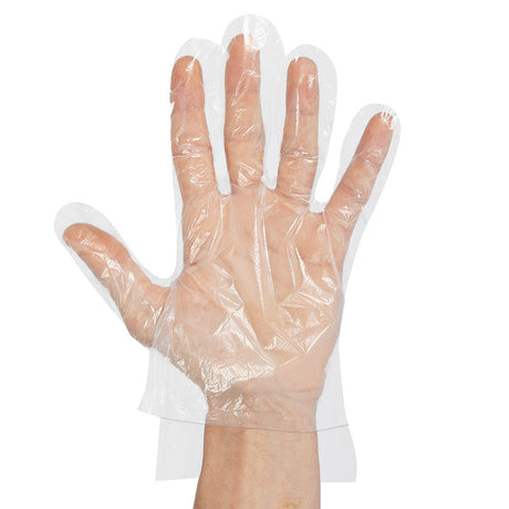 HDPE-Handschuhe Polyclassic Strong | mit Versatz - transparent