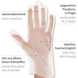 Bio PLA-Handschuhe - transparent