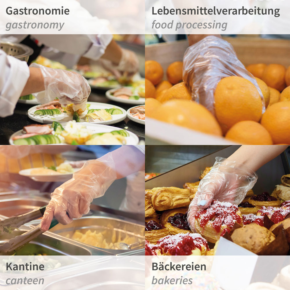 Bio PLA-Handschuhe - transparent