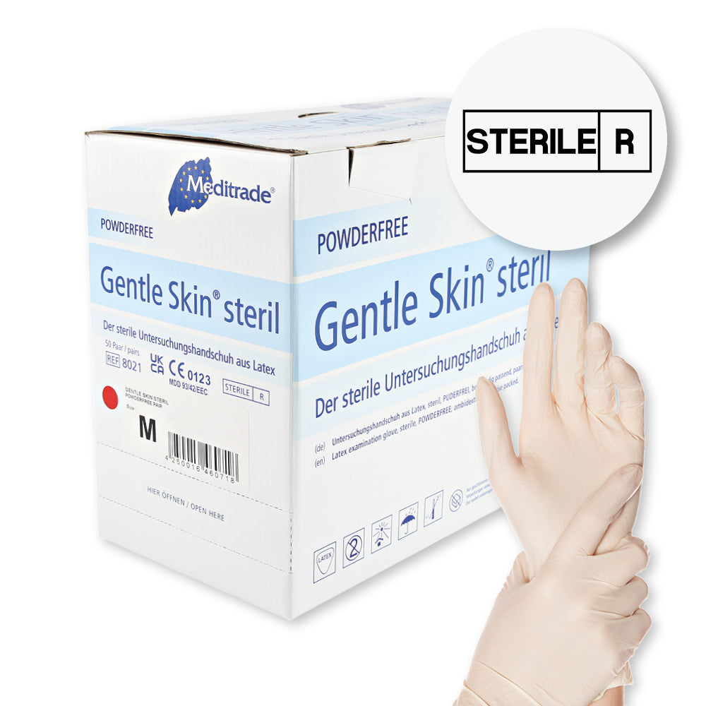 Meditrade Gentle Skin® steril Untersuchungshandschuhe | Latex - weiß