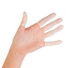 Latex-Fingerlinge | puderfrei - weiß