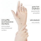 Latexhandschuhe Med Grip | puderfrei - weiß