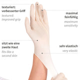 Latexhandschuhe Grip Light | puderfrei - weiß