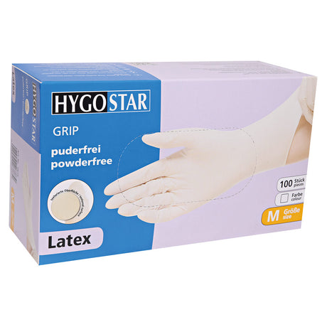 Latexhandschuhe Grip | puderfrei - weiß