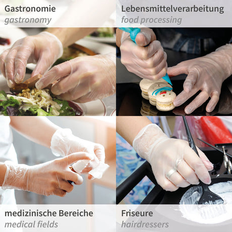 Vinylhandschuhe Ideal Light | puderfrei - transparent