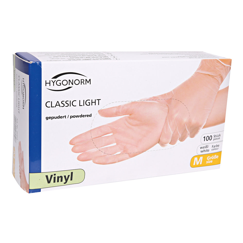 Vinylhandschuhe Classic Light | gepudert - transparent