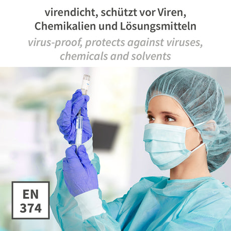 Untersuchungshandschuhe Safe Virus | Nitril - weiß
