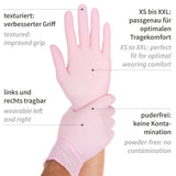 Nitrilhandschuhe Safe Light | puderfrei - rosa
