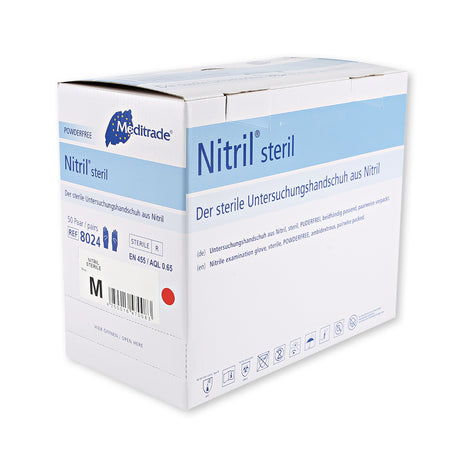 Meditrade Nitril® steril Untersuchungshandschuhe | Nitril - blau