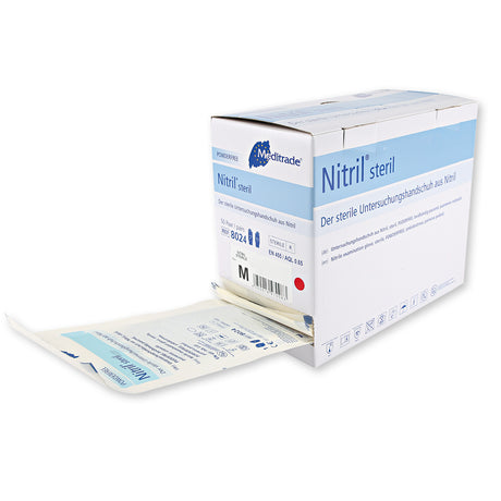 Meditrade Nitril® steril Untersuchungshandschuhe | Nitril - blau