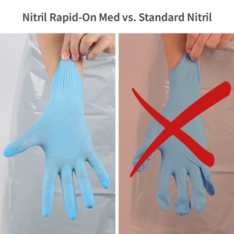 Untersuchungshandschuhe Rapid-On Med | Nitril - blau
