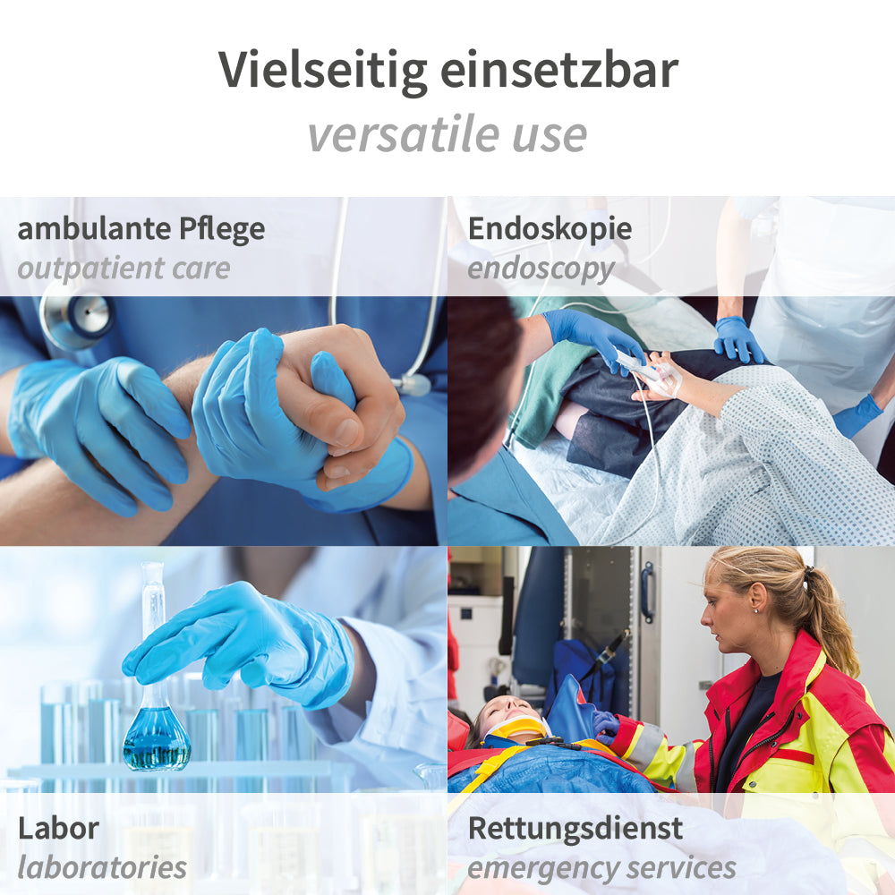 Untersuchungshandschuhe Rapid-On Med | Nitril - blau