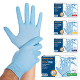 Nitrilhandschuhe Rapid-On | puderfrei - blau