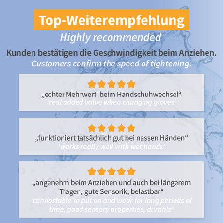 Untersuchungshandschuhe Rapid-On Med | Nitril - blau