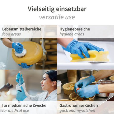 Nitrilhandschuhe Rapid-On | puderfrei - blau