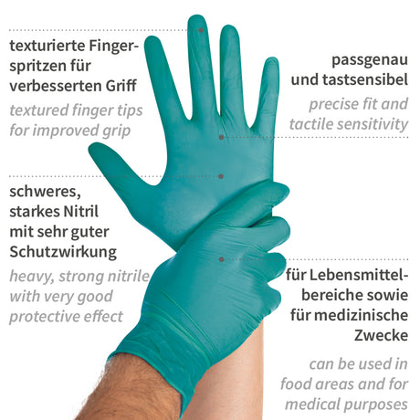 Nitrilhandschuhe Safe Green | puderfrei - grün