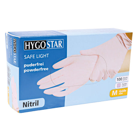 Nitrilhandschuhe Safe Light | puderfrei - rosa