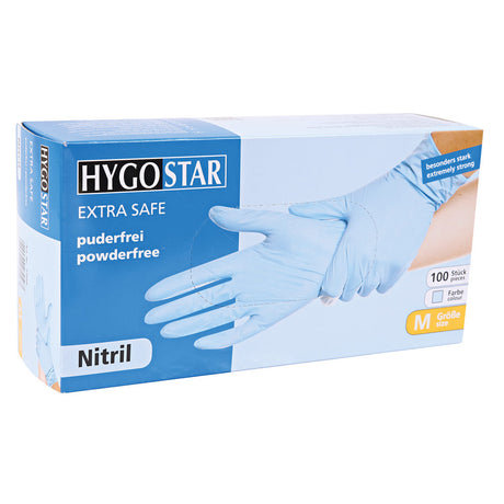 Nitrilhandschuhe Extra Safe | puderfrei - blau