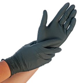 Nitrilhandschuhe Extra Safe | puderfrei - schwarz