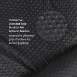 Nitrilhandschuhe Diamond Grip | puderfrei - schwarz