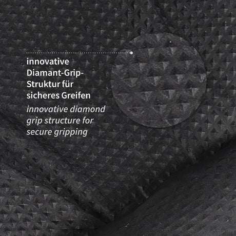 Nitrilhandschuhe Diamond Grip | puderfrei - schwarz