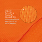 Nitrilhandschuhe Diamond Grip | puderfrei - orange
