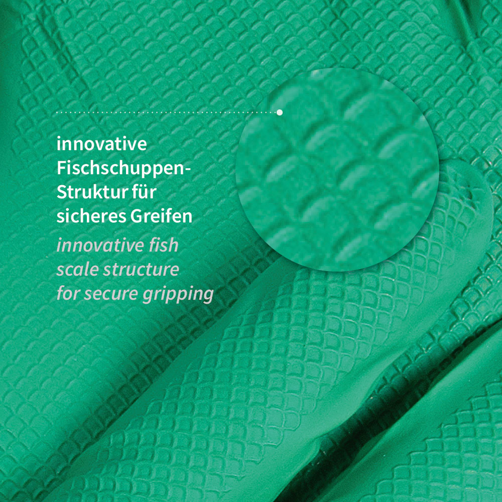 Nitrilhandschuhe Power Grip | puderfrei - grün
