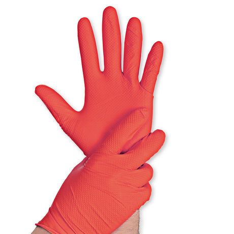 Nitrilhandschuhe Power Grip | puderfrei - rot