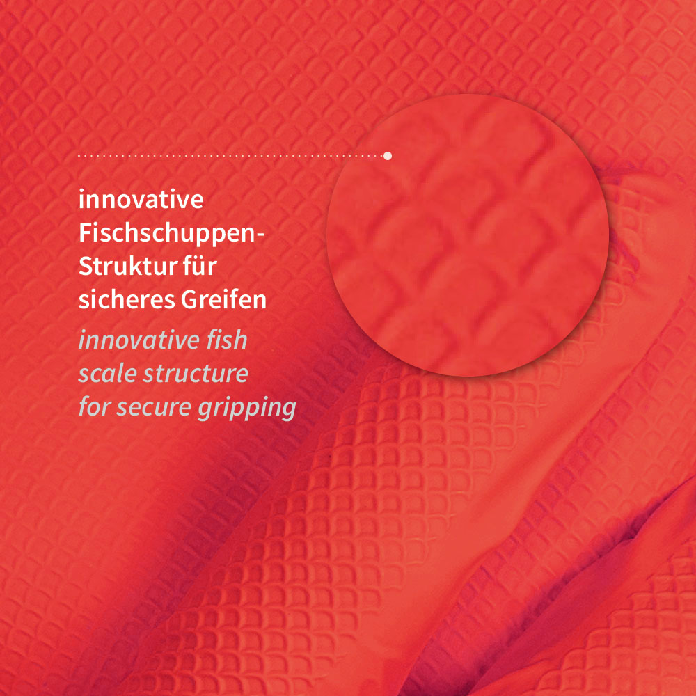Nitrilhandschuhe Power Grip | puderfrei - rot