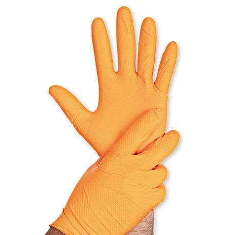 Nitrilhandschuhe Power Grip Light | puderfrei - orange
