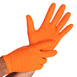 Nitrilhandschuhe Power Grip | puderfrei - orange
