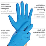 Nitrilhandschuhe Power Grip Light | puderfrei - blau