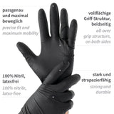 Nitrilhandschuhe Power Grip Light | puderfrei - schwarz