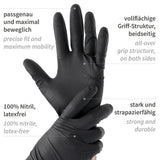 Nitrilhandschuhe Power Grip | puderfrei - schwarz