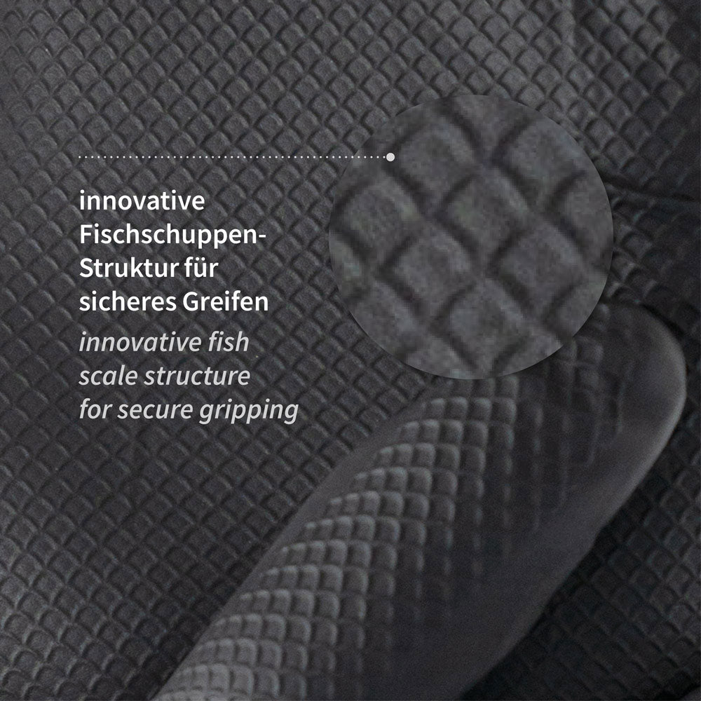 Nitrilhandschuhe Power Grip | puderfrei - schwarz