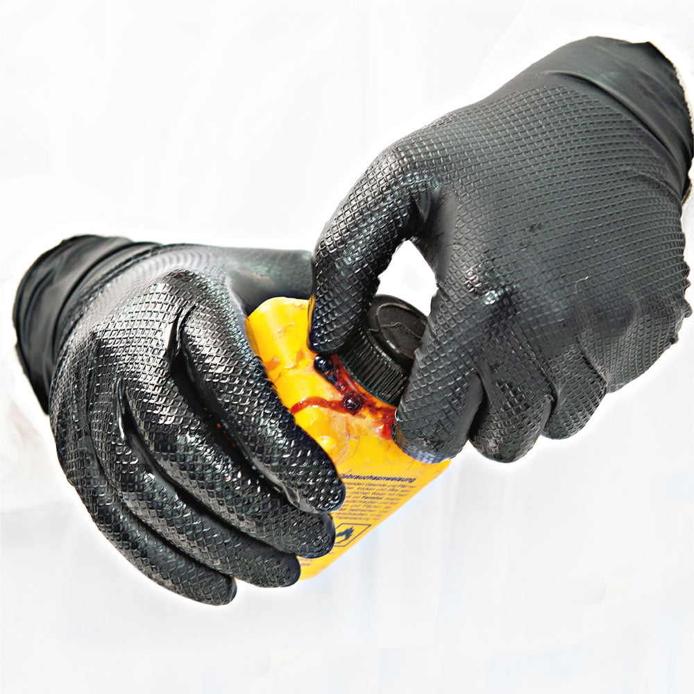 Nitrilhandschuhe Power Grip | puderfrei - schwarz