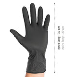 Nitrilhandschuhe Power Grip Long | puderfrei - schwarz