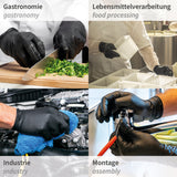 Nitrilhandschuhe Power Grip Long | puderfrei - schwarz