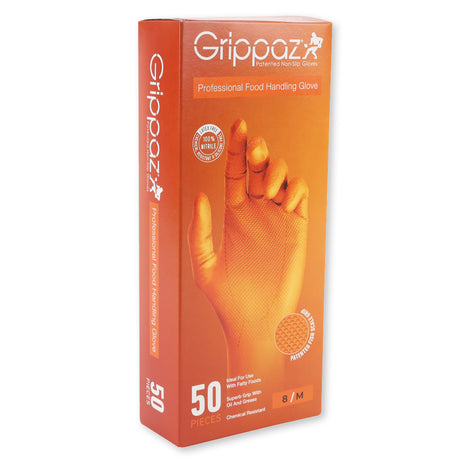 Nitrilhandschuhe Power Grip Long "Extra" | puderfrei - orange