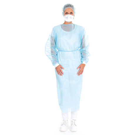 Schutzset PP, teilbeschichtet - blau-weiß