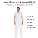 Besucherkittel Light mit Druckknöpfen, Stehkragen | PP - weiß